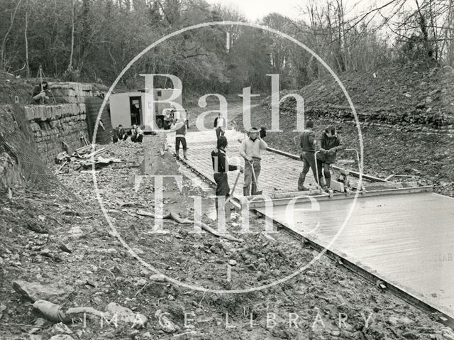 Restoring the derelict Kennet and Avon Canal, Winsley, Wiltshire 1977