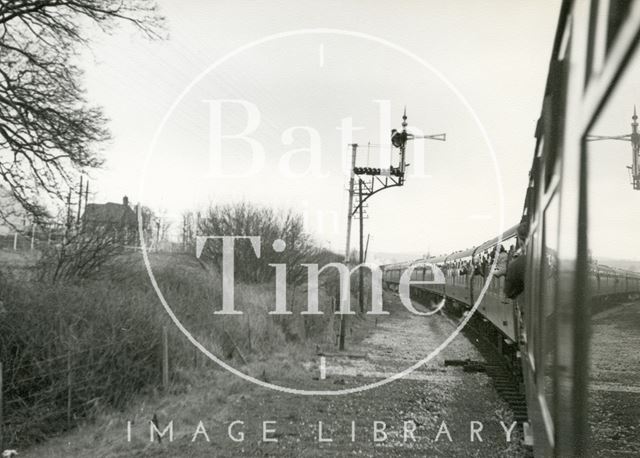 Somerset & Dorset 48706 Great Western Society Special passing Evercreech Junction North, Somerset 1966