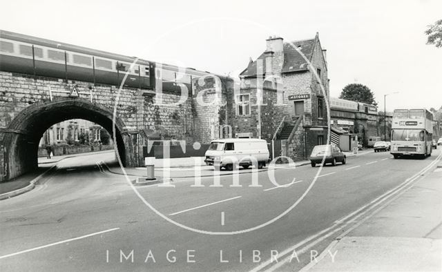 The disused Twerton Station, Lower Bristol Road, Bath 1987