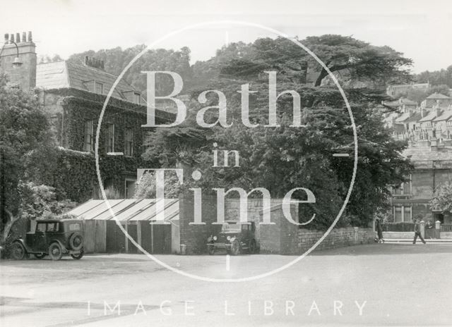 The old Kensington Bus Depot and York House, London Road, Bath c.1946