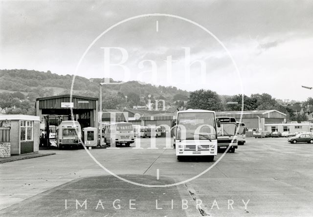 The old Kensington Bus Depot, London Road, Bath c.1992