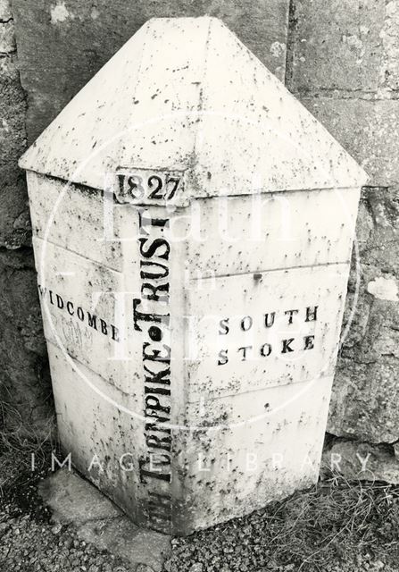 Cast iron parish boundary post c.1984