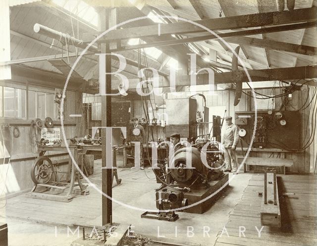 Interior of the workshop of Patrick Alexander, the Mount, Batheaston c.1902