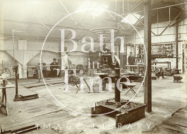 Interior of the workshop of Patrick Alexander, the Mount, Batheaston c.1902