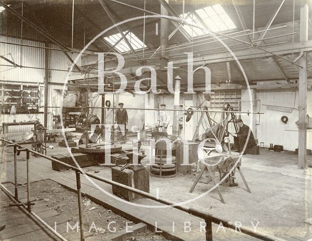 Interior of the workshop of Patrick Alexander, the Mount, Batheaston c.1902