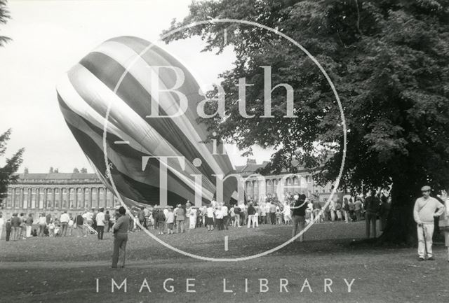 A balloon ascent at Royal Crescent, Bath 1986