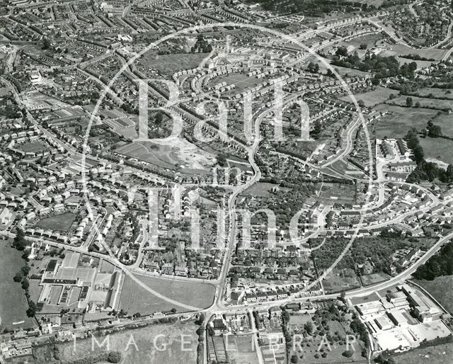 Aerial view of Southdown, Bath 1965