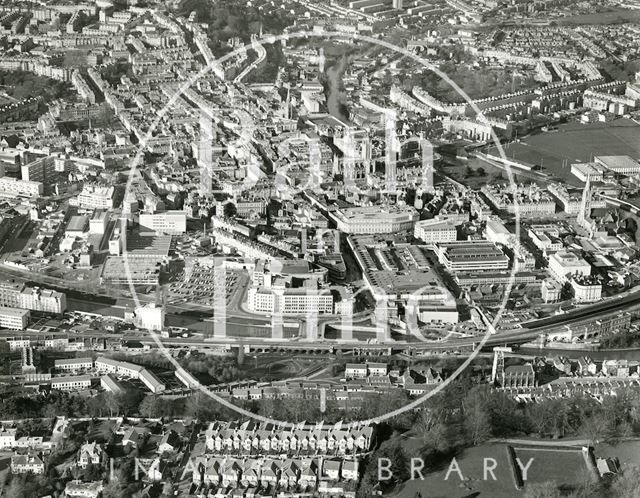 Aerial view of Bath from Beechen Cliff c.1982