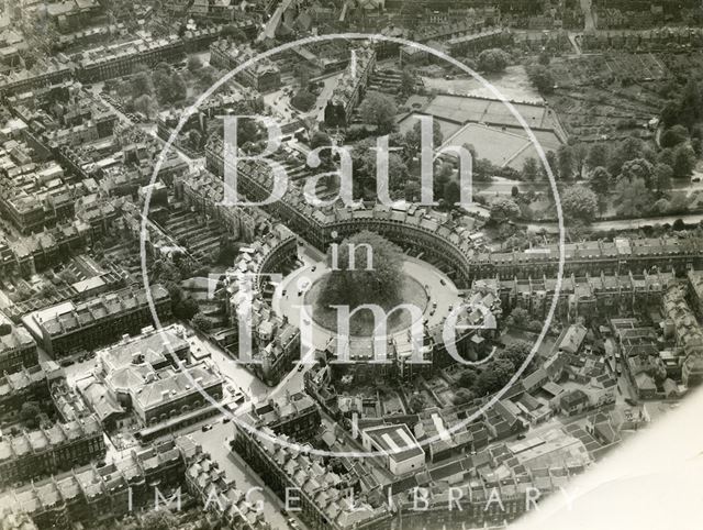 Aerial view of the Circus, Bath 1937