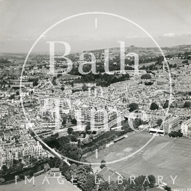 Aerial view of Bath looking over the Recreation Ground 1949