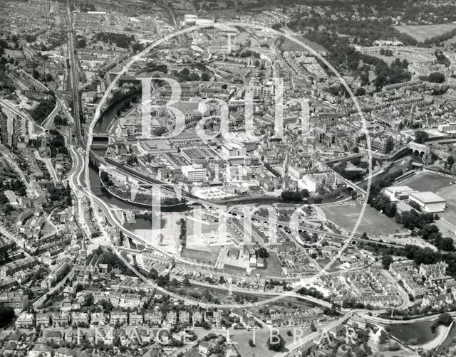 Aerial view of Bath 1976