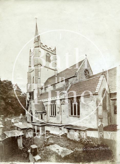 The church at Castle Combe, Wiltshire c.1910