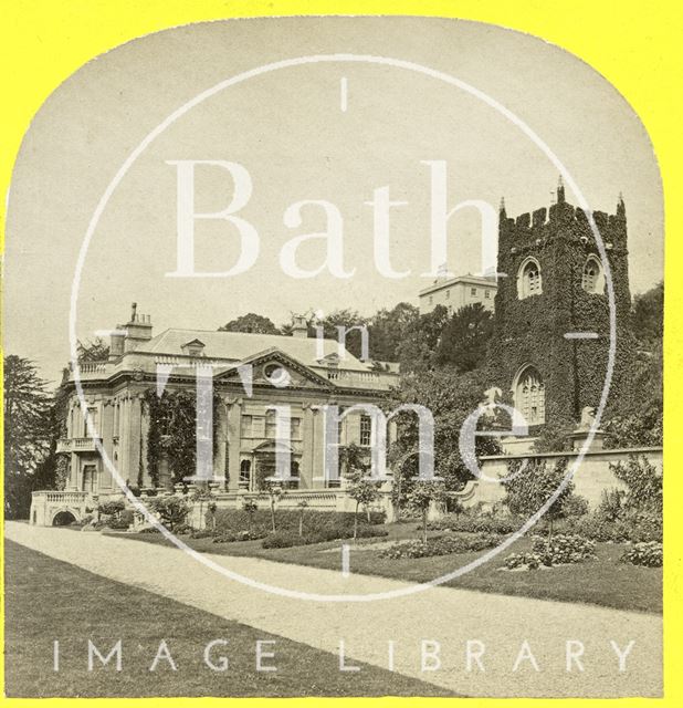 Widcombe Manor and church, Widcombe, Bath c.1865