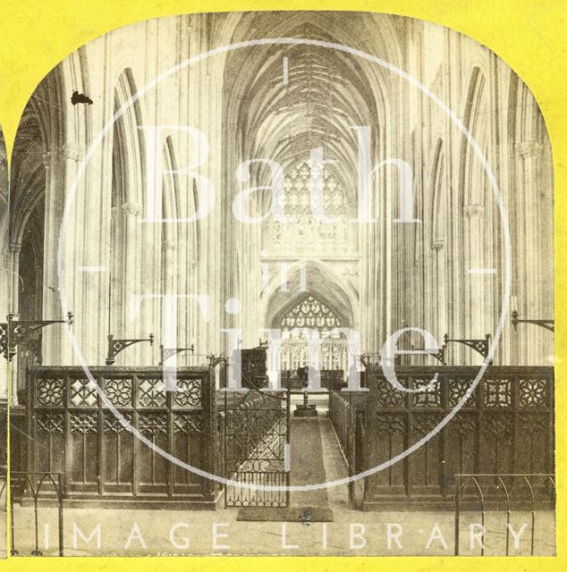 Interior of St. Mary Redcliff Church, Bristol c.1865