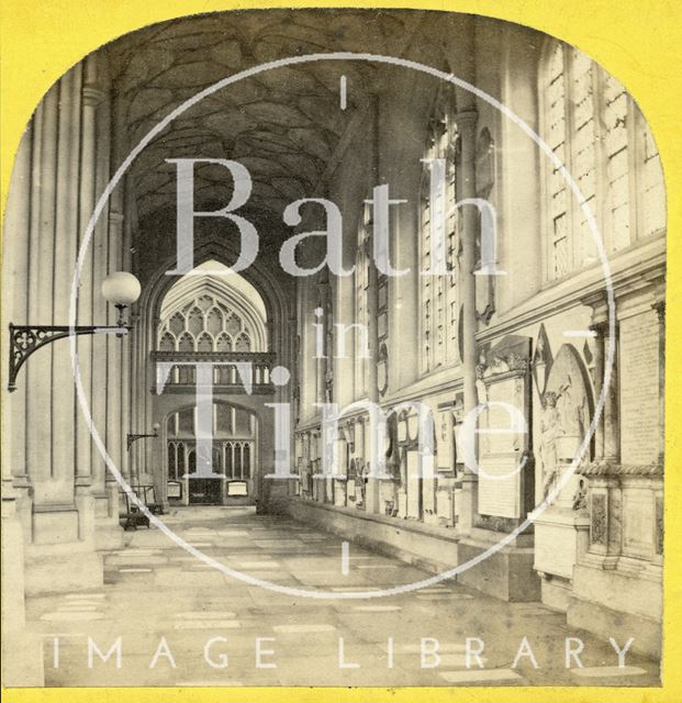 South aisle, Bath Abbey c.1865