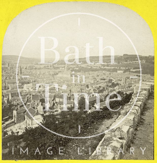 Bath from Beechen Cliff c.1868