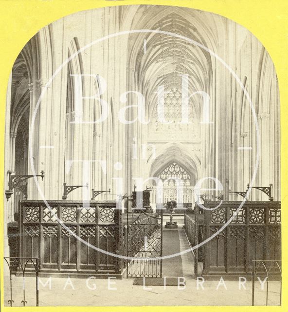 Interior of St. Mary Redcliff Church, Bristol c.1865