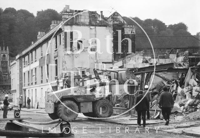 Newark Street, Bath being demolished 1971