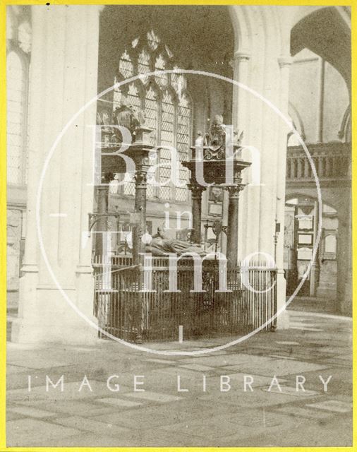 Bishops Montague's Tomb, Bath Abbey 1863