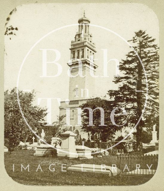 Beckford's Tower and Lansdown Cemetery, Bath c.1859