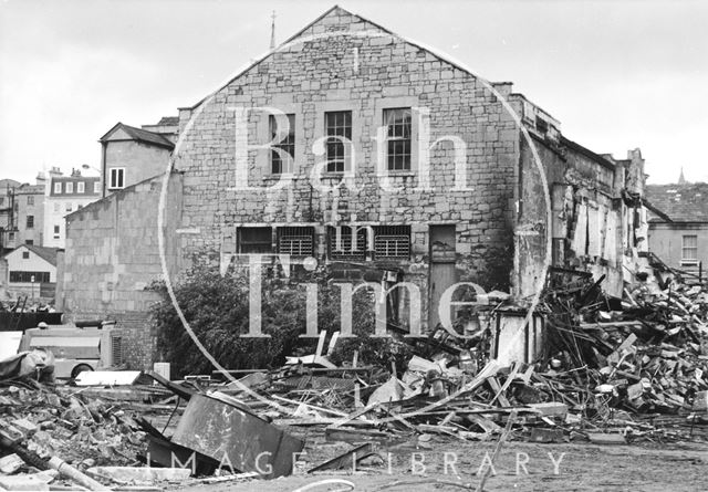 Southgate Street, Bath being demolished 1971