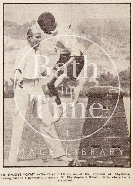 The Duke of Harar, son of Haile Selassie at St. Christopher's School, Bath 1937