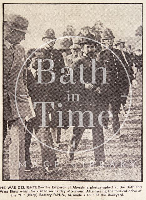 Haile Selassie at the Bath and West Show 1937