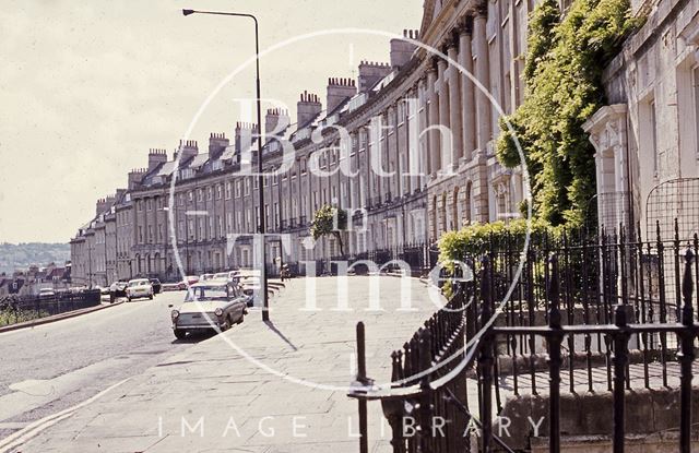 Camden Crescent, Bath, looking southwest c.1960