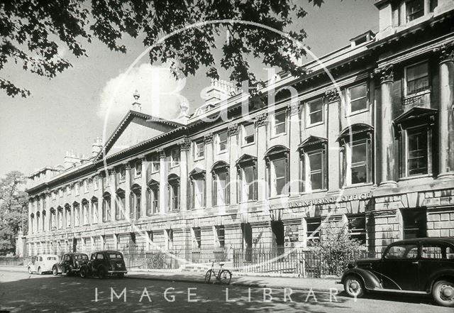 Queen Square, north side, Bath c.1946