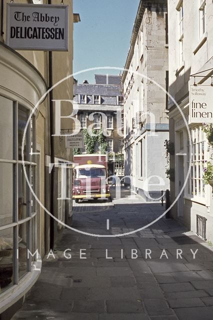 North Parade Passage looking towards Abbey Green, Bath c.1970