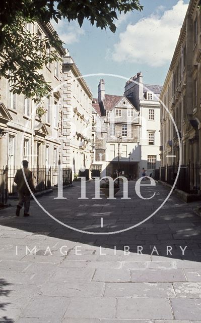 North Parade Buildings, Bath looking northeast c.1970