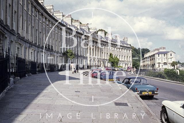 Camden Crescent, Bath looking northeast c.1970