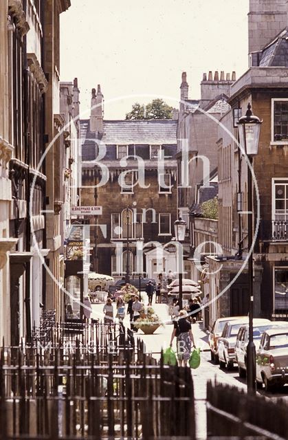 Margaret's Buildings looking south towards Brock Street, Bath c.1980