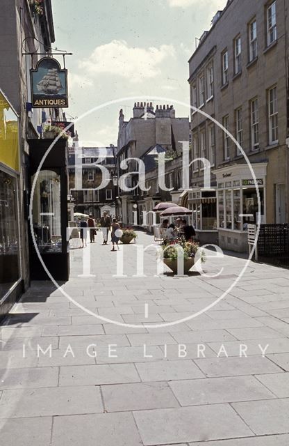 Margaret's Buildings looking south towards Brock Street, Bath c.1980