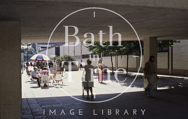 Pedestrian way along the side of the Southgate shopping precinct, Bath c.1975