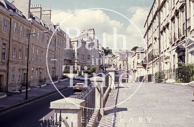 Belvedere, Lansdown Road looking north, Bath c.1980