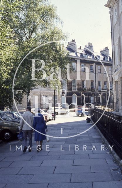 Laura Place looking towards Johnstone Street, Bath c.1980