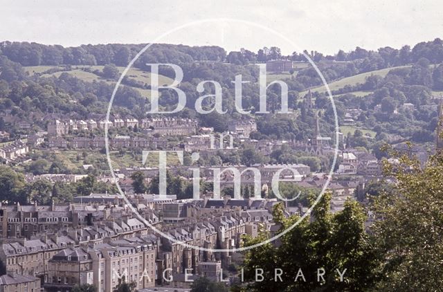 View from Beacon Hill of Prior Park and Bathwick, Bath c.1980