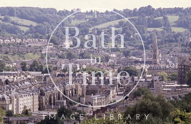 View towards Prior Park from Camden, Bath c.1980