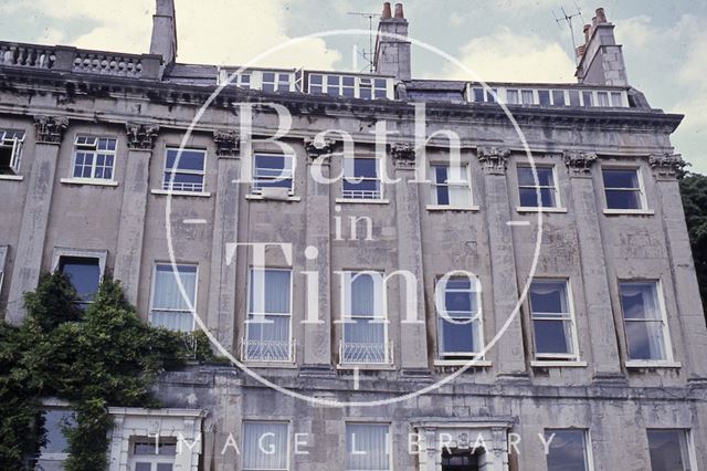 The eastern end of Camden Crescent, Bath c.1980