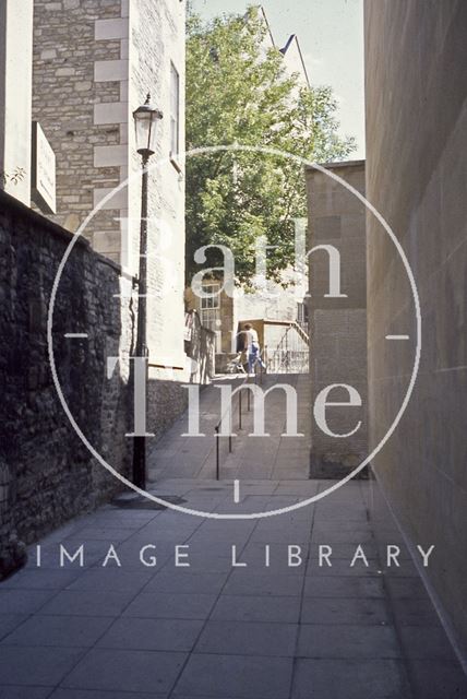 Abbey Gate, the passageway leading to North Parade Buildings, Bath c.1970