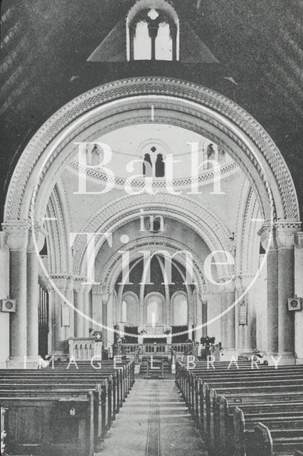 Interior of St. Peter's Church, Tewkesbury Road, Cheltenham, Gloucestershire c.1960?