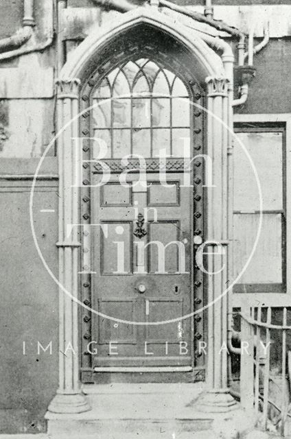 Doorway in Brock Street, Bath c.1950?