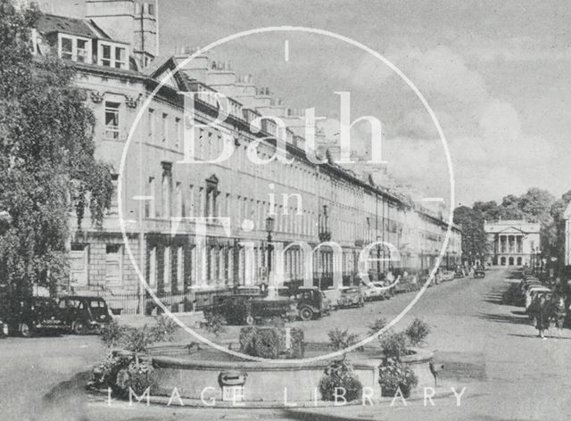 Laura Place and Great Pulteney Street, Bath c.1950