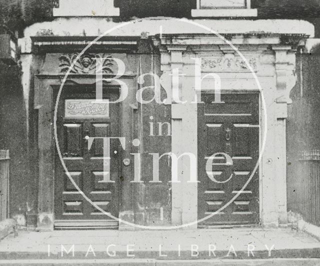 Doorways in Queen Square, Bath c.1930?