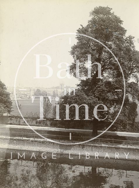 View across the Recreation Ground towards Bathwick, Bath c.1901