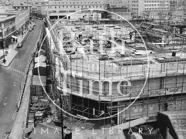 Southgate Shopping Centre, Bath from Dorchester Street 1972