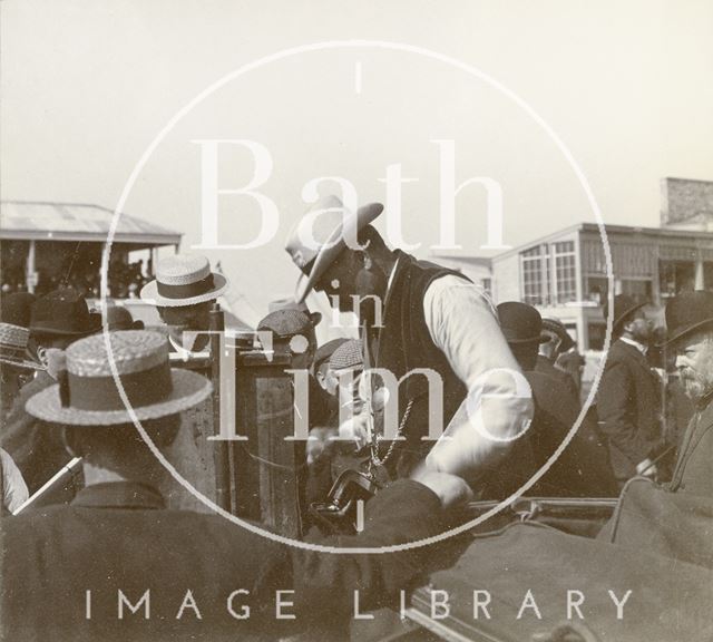 Bookmaker at Bath Races, Lansdown c.1901