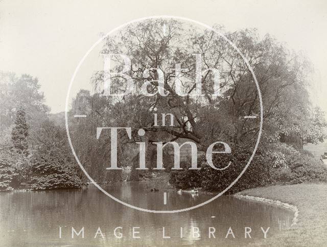 The lake at Royal Victoria Park, Bath c.1901