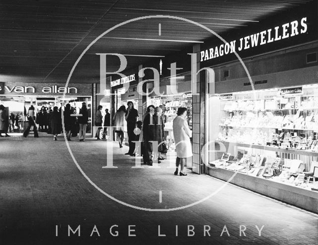 Arcades in the Southgate Shopping Centre, Bath 1974